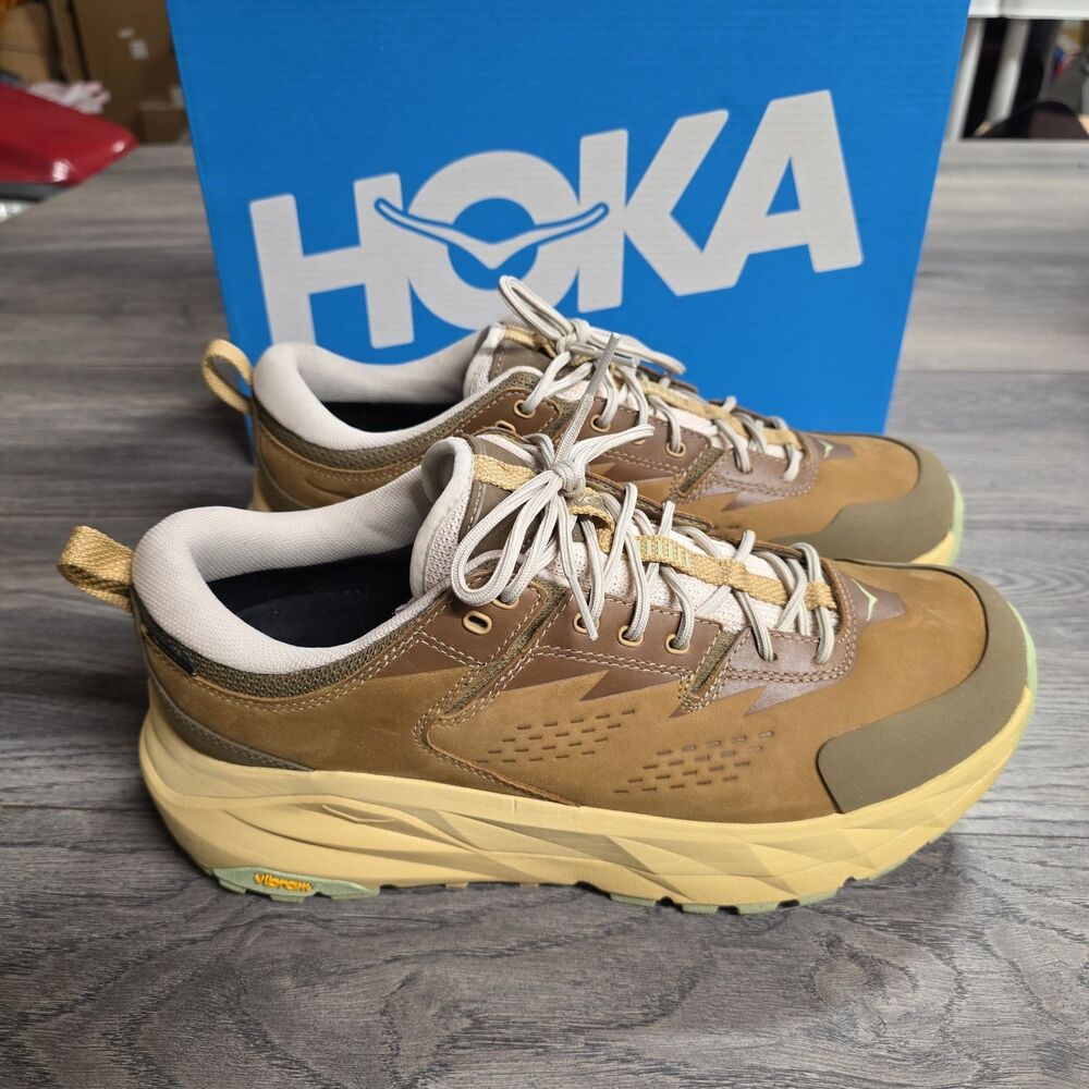 HOKA Men's Anacapa 2 Freedom Athletic Sneakers Wheat/Oak Size 10D